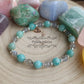 Bracelet Zen - Amazonite et Labradorite (6mm et 8mm) - 17cm