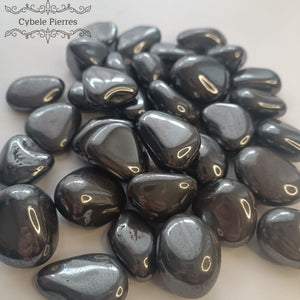 Hématite pierre roulée – Force et Équilibre