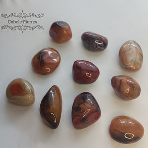 Sardonyx roulée - Madagascar