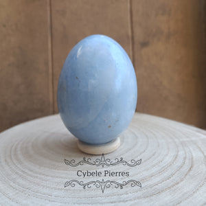 Oeuf Calcite Bleue (6.5cm)  - Mexique
