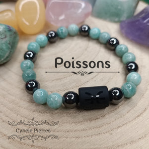 Bracelet Astrologie - Poissons - 19cm