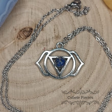 Charger l&#39;image dans la galerie, Pendentif 6ème Chakra - Lapis-Lazuli