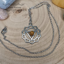 Charger l&#39;image dans la galerie, Pendentif 3ème Chakra - Oeil de tigre
