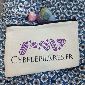Pochette en coton By Cybelepierres - "Je m'en fous"