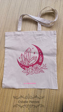 Charger l&#39;image dans la galerie, Tote-bag de l&#39;été By Cybelepierres - Cristaux et Lune Rose