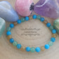 Bracelet  Motivation - Aventurine verte,  Apatite Bleue et Jaune (6mm) - 18cm