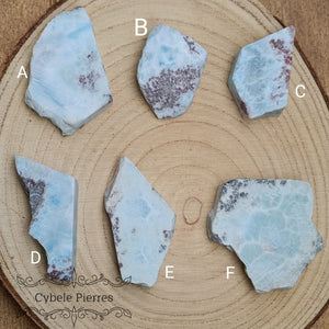 Tranche de Larimar Qualité Extra (rare) - Rép. Dominicaine