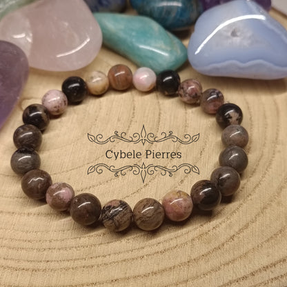 Bracelet Rhodonite (8mm) - 18cm