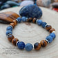 Bracelet Sodalite & Oeil de tigre (8mm) - 18cm