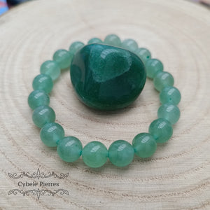 Bracelet Aventurine verte (8mm) - 17cm