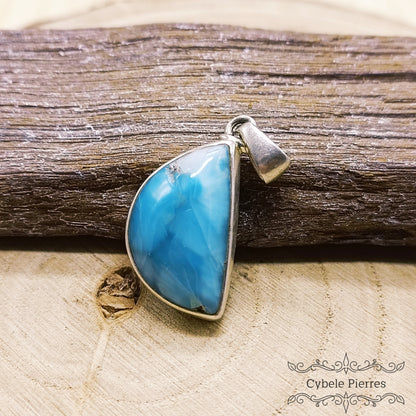 D.Pendentif - Larimar Extra (2cm) - lune