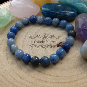 Bracelet Aventurine bleue (8mm) - 18cm