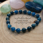 Bracelet Apatite bleue (8mm) - 18cm