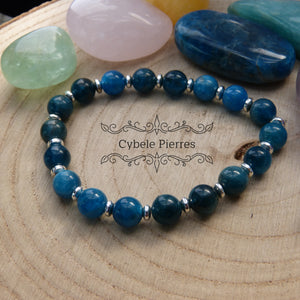 Bracelet Apatite bleue (8mm) - 18cm