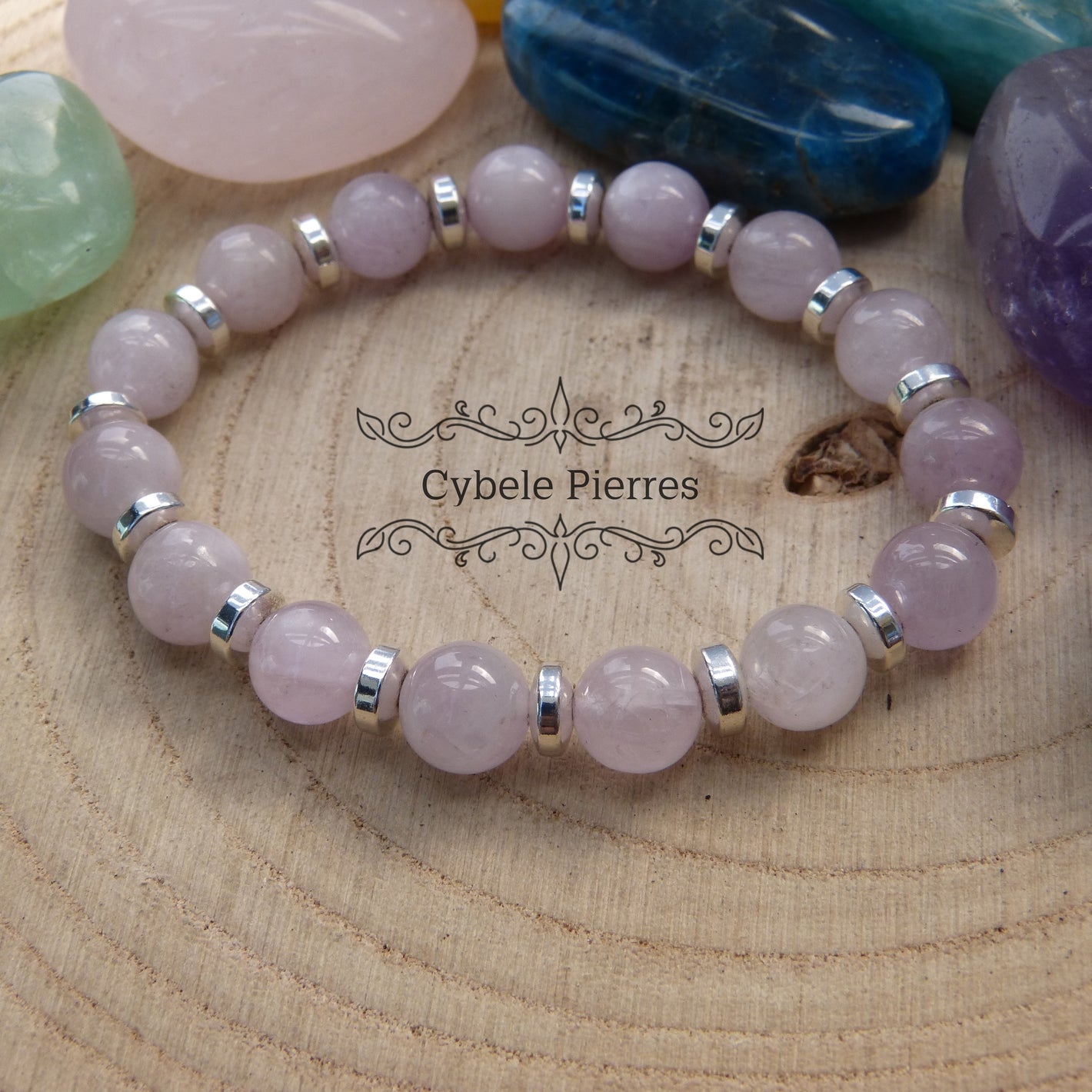 Bracelet Kunzite (8mm) - 17cm