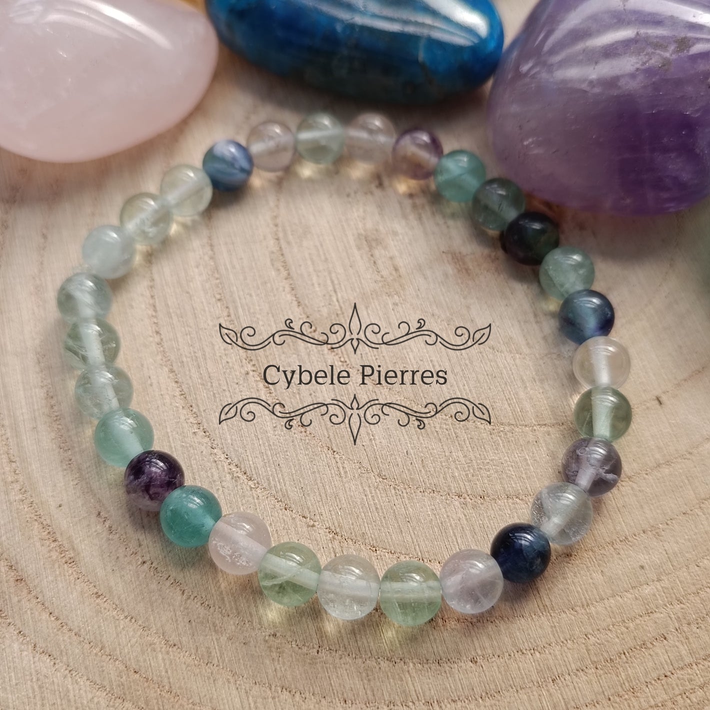 Bracelet Concentration - Fluorite (6mm) 18cm