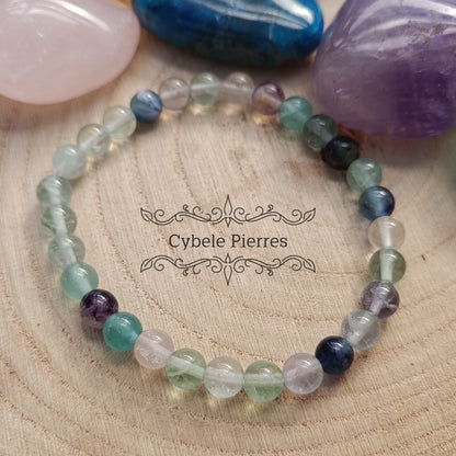 Bracelet Concentration - Fluorite (6mm) 18cm