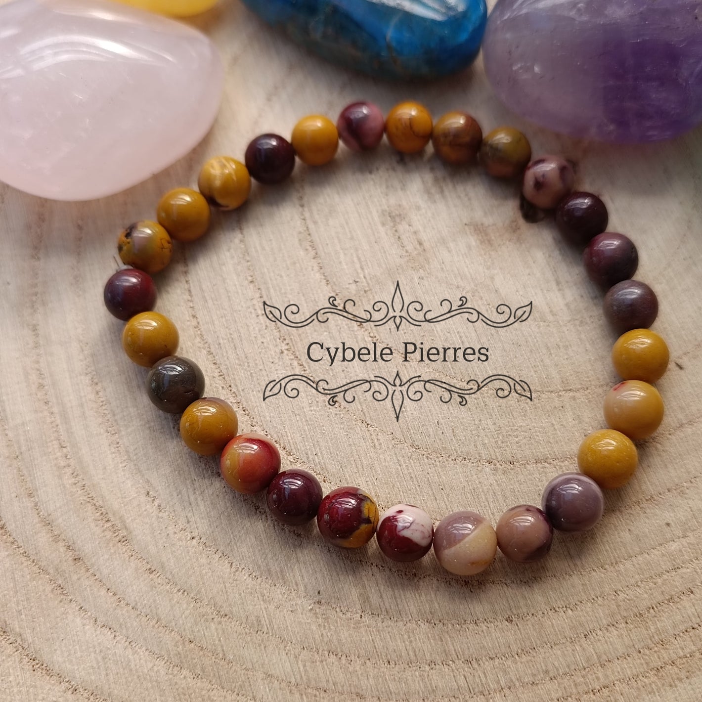 Bracelet Mookaite  (6mm) - 18cm