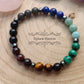 #9- Bracelet Homme :  "7 Chakras" (8mm)  - 20cm