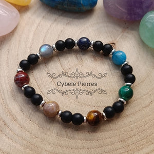 #1 - Bracelet 7 Chakras (6 et 8mm) - 17cm