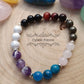 #3 Bracelet "7 Chakras" (8mm) - 19cm