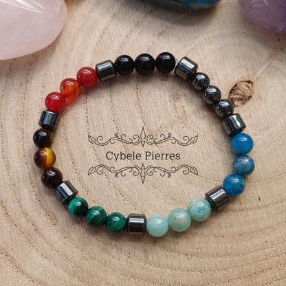 #7 Bracelet "7 Chakras" (6mm) - 17cm