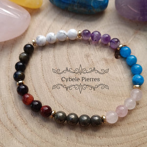 #3 Bracelet "7 Chakras" (6mm) - 18cm