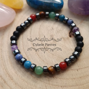 #2 Bracelet - "7 Chakras" (6mm) - 18cm