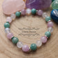 Bracelet Douceur - Amazonite, Péristérite et Kunzite (8mm) - 19cm