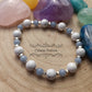 Bracelet Confidence – Angélite & Howlite (6 mm & 8 mm) - 18 cm | Apaisement et Expression