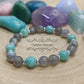 Bracelet Zen - Amazonite et Labradorite (8mm) - 17cm