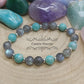 Bracelet Zen - Amazonite et Labradorite (8mm) - 17cm