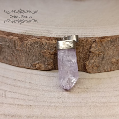 Pendentif Kunzite brute