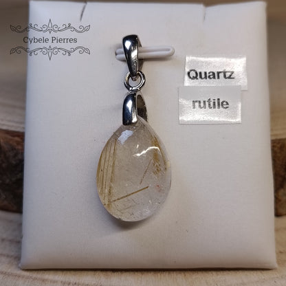 Pendentif  - Quartz Rutile (20mm)