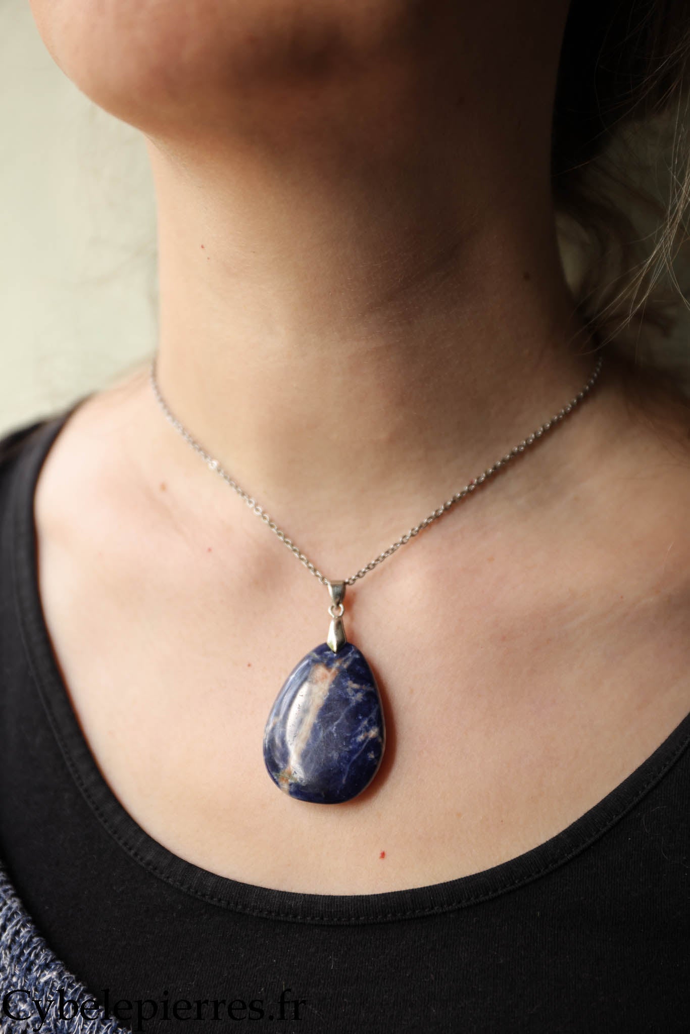 Pendentif Sodalite - 35 mm