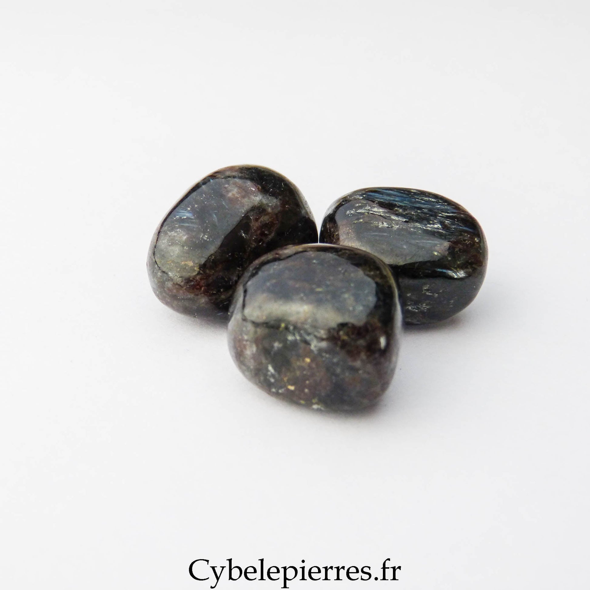Arfvedsonite Roulée - Canada (2 cm) | Clarté et Ancrage - Cybele Pierres