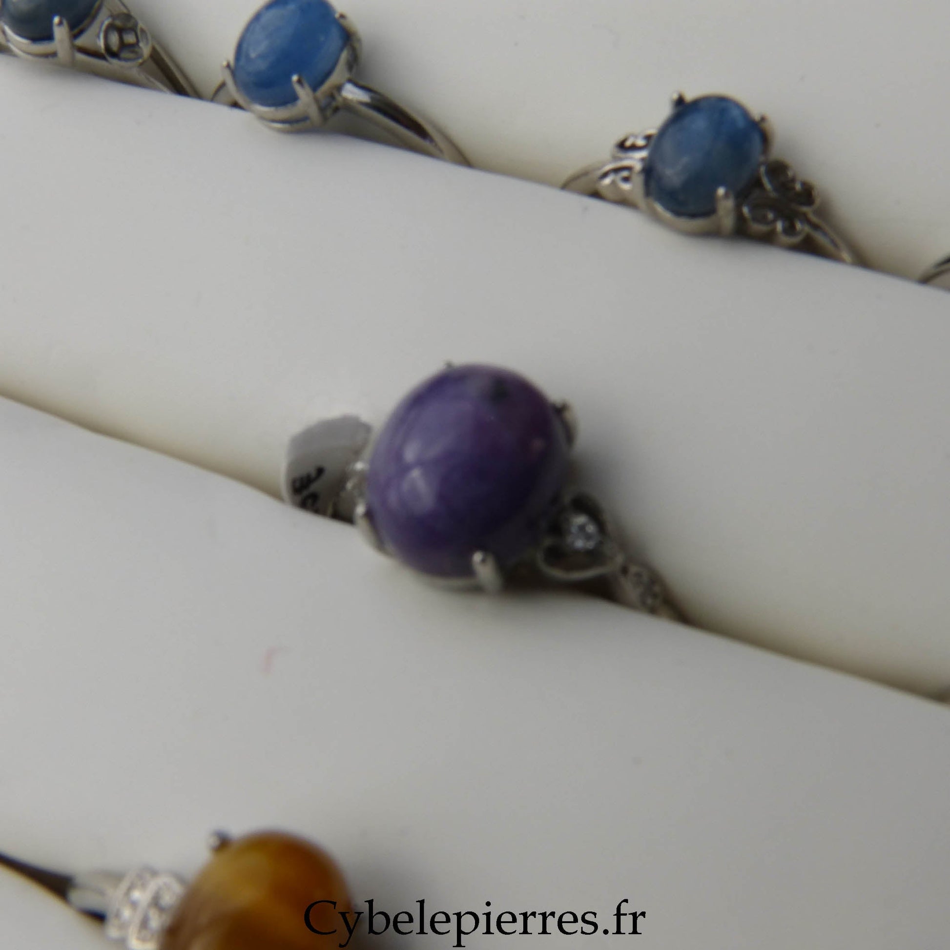 Bague Charoïte - 10mm - Cybele Pierres