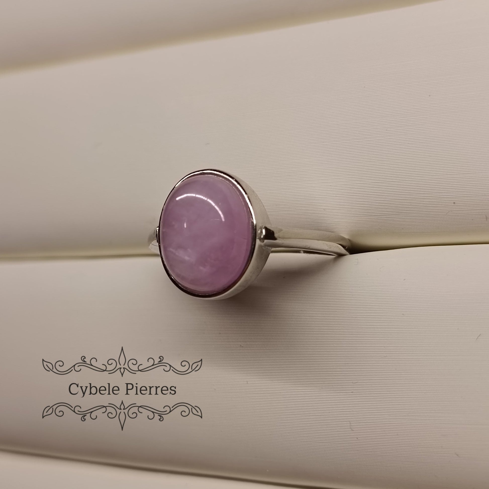Bague Kunzite - 10mm - Cybele Pierres