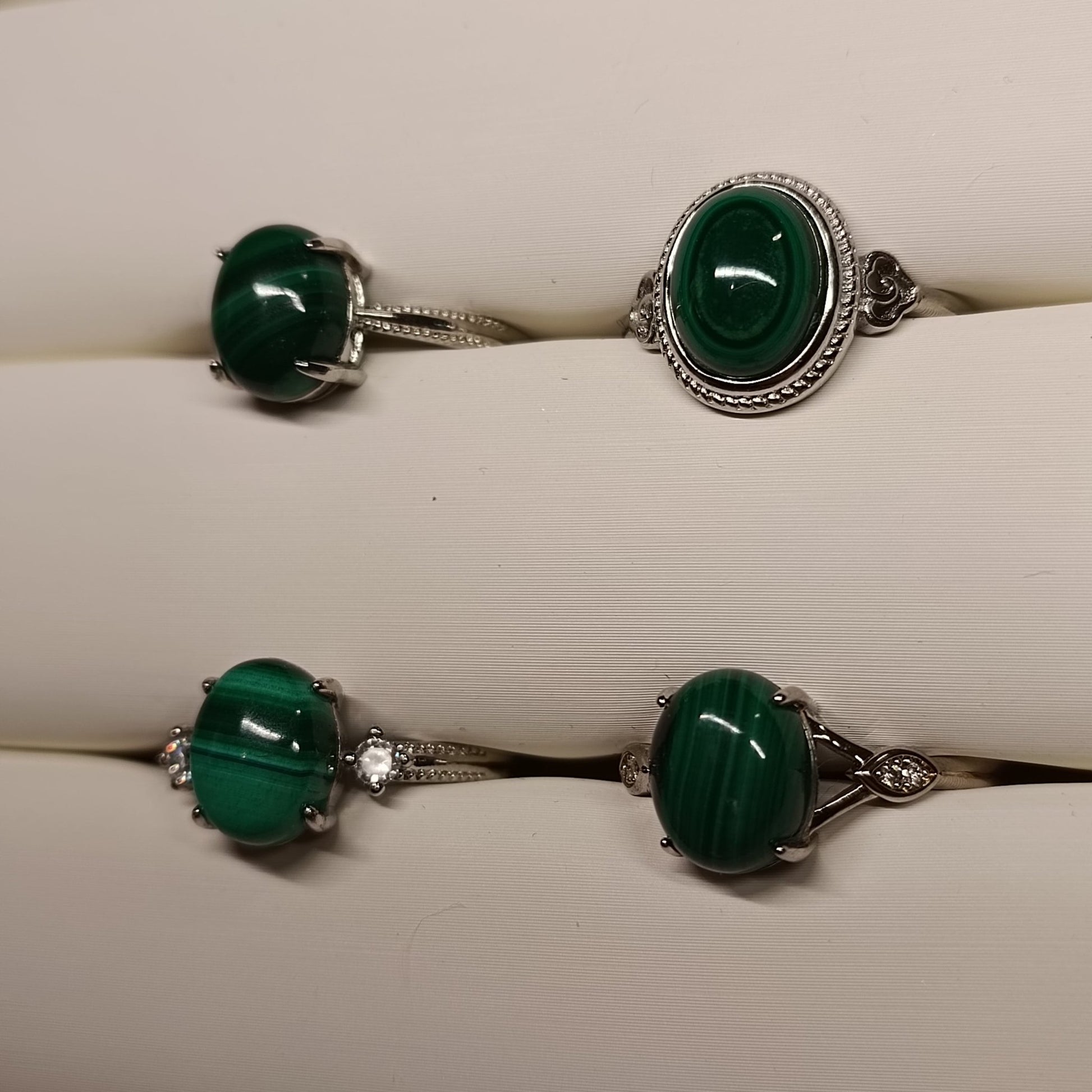Bague Malachite - 10mm - Cybele Pierres