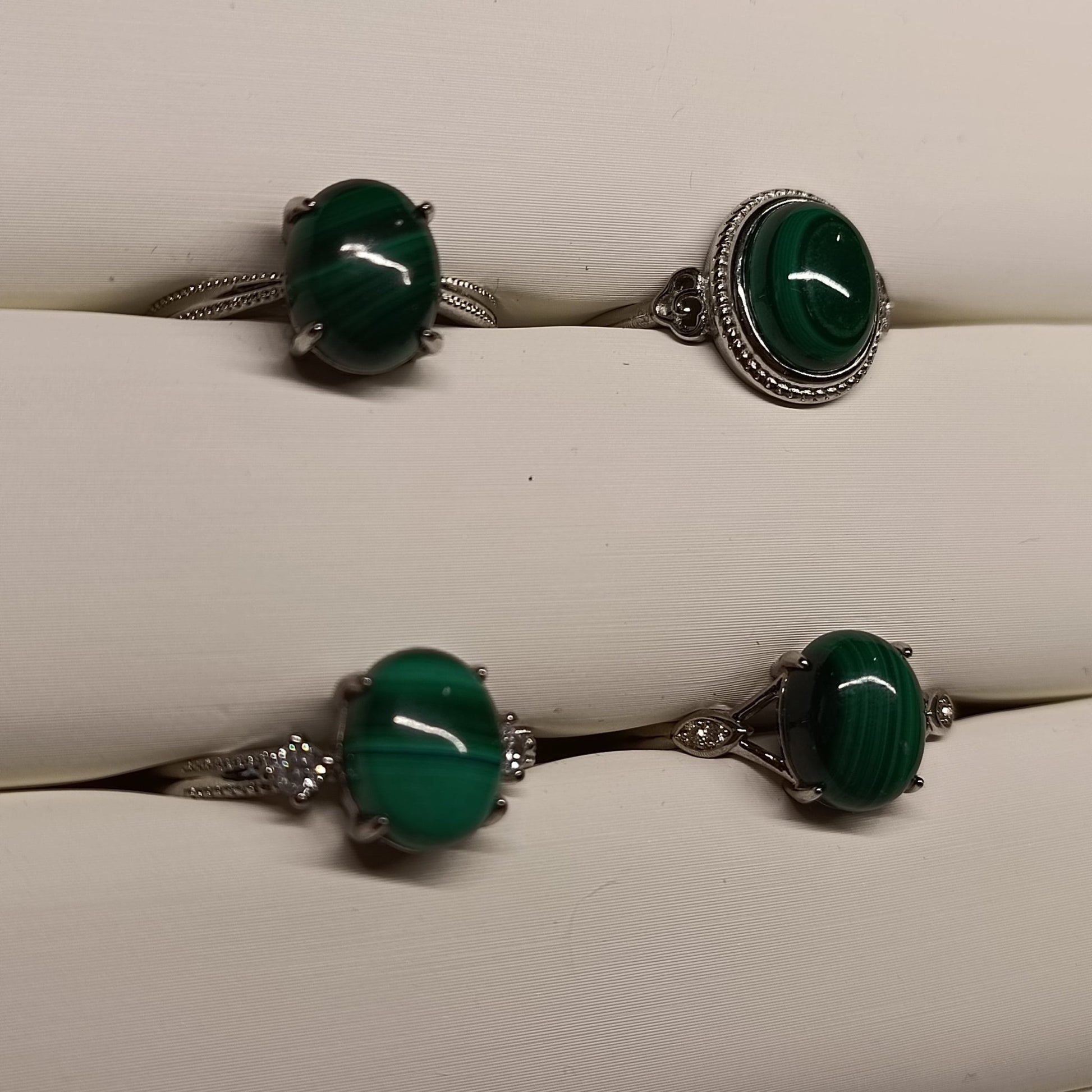 Bague Malachite - 10mm - Cybele Pierres