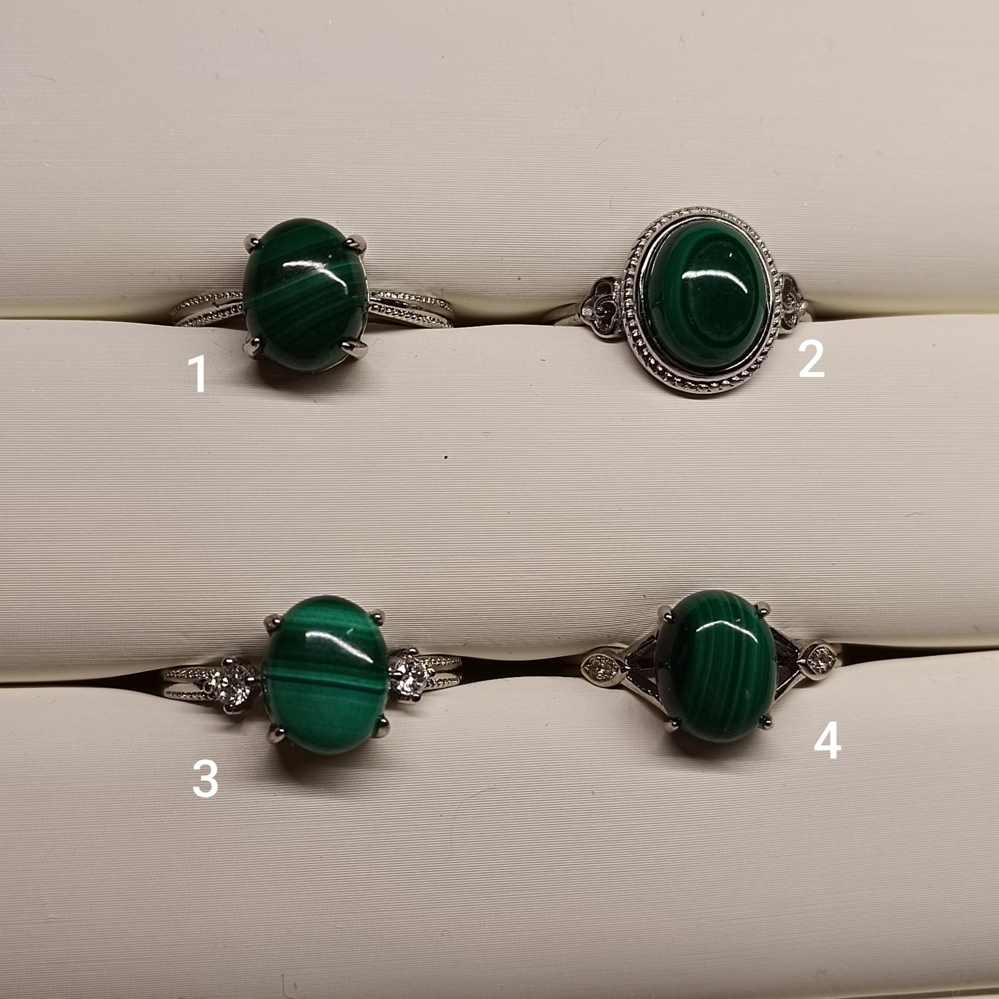 Bague Malachite - 10mm - Cybele Pierres
