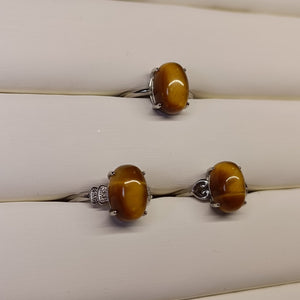 Bague Œil de Tigre - Protection et Confiance (10mm) - Cybele Pierres