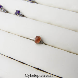 Bague Pierre de Soleil (8mm) | Vitalité et Énergie - Cybele Pierres