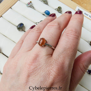 Bague Pierre de Soleil (8mm) | Vitalité et Énergie - Cybele Pierres