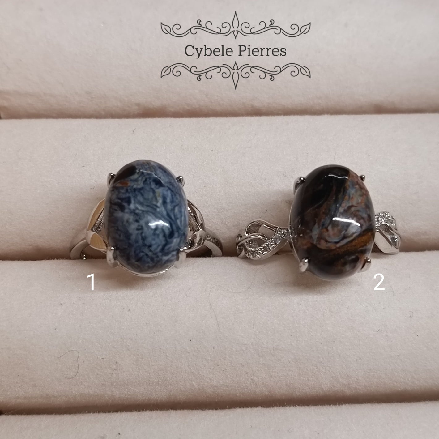 Bague Pietersite - 10mm - Cybele Pierres