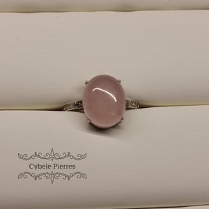 Bague Quartz rose - 10mm - Cybele Pierres