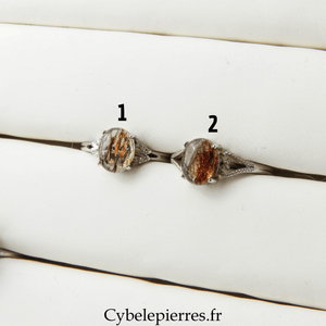 Bague Quartz Rutile - Clarté et Vitalité (10mm) - Cybele Pierres