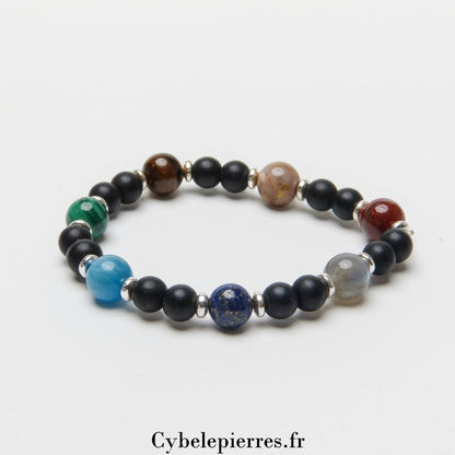 #1 - Bracelet 7 Chakras (6 et 8mm) - 17cm