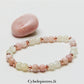 Bracelet Envie de Douceur - Opale Rose et Pierre de Lune Blanche (6mm) - 18cm | Apaisement et Harmonie