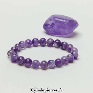 Bracelet Enfant - Améthyste (6mm) - 14cm